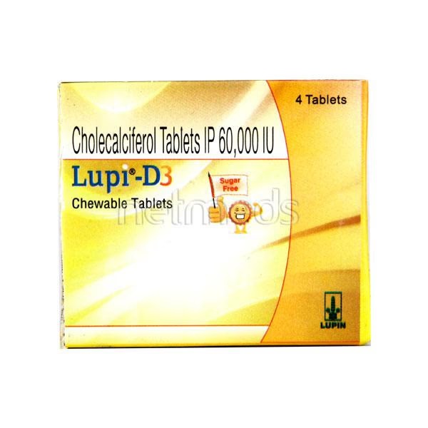 Lupi D3 Sugar Free Chewable Tablet 4'S