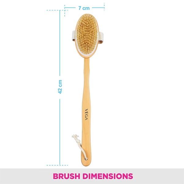 Vega Natural Bristle Bath Brush  (NBA - 1/3) 1's