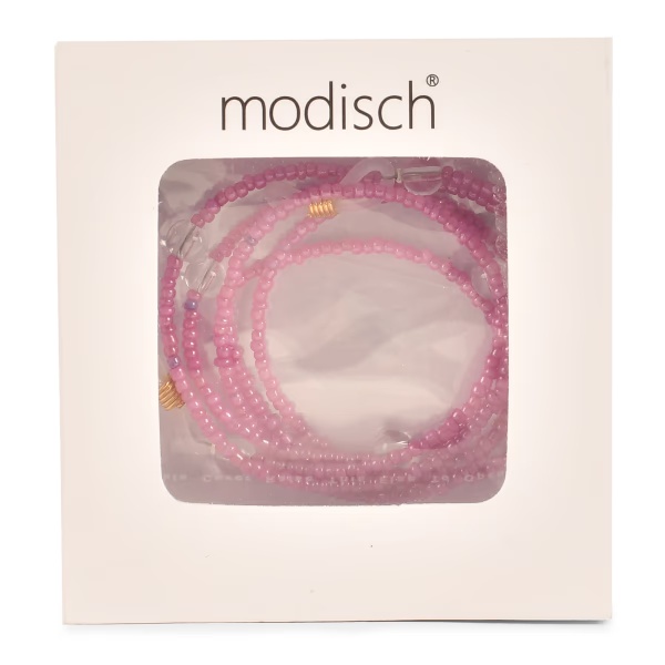 Modisch Pink Beads With Transparent Moti Sunglasses Chain (JC-1403-Pink) 1's