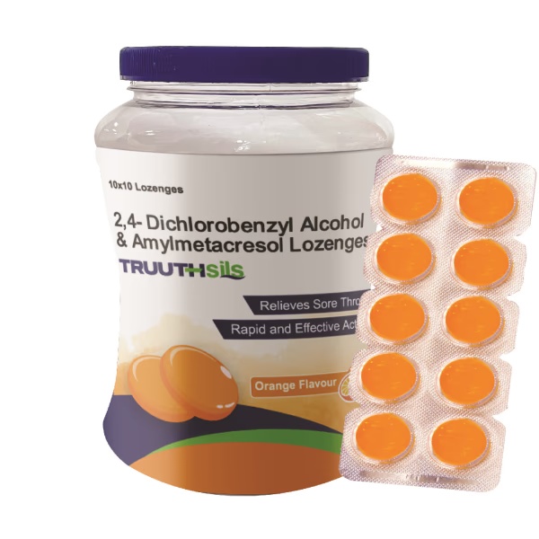 Truuthsils Lozenges - Medicated Orange (Jar) 100's