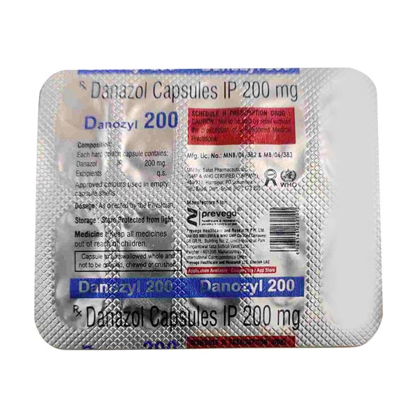 DANOZYL 200 Capsule 10's