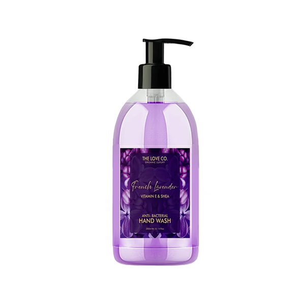 The Love Co. Lavender Hand Wash For Moisturized Hand - Gentle Cleanser for Soft Hands - Liquid Hand Soap Suitable for Sensitive Skin 300 ml
