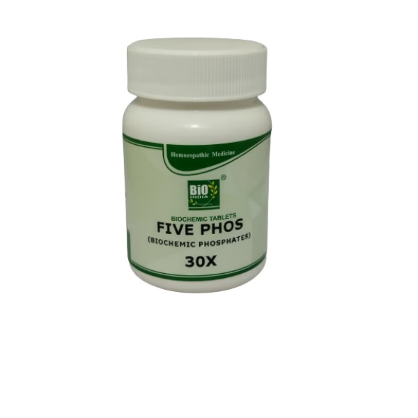 Bio-India's Biochemic Tablet - Five Phos 30X 25 gm 1 4670-bio-india-s-biochemic-tablet-five-phos-30x-25-gm-1.jpg