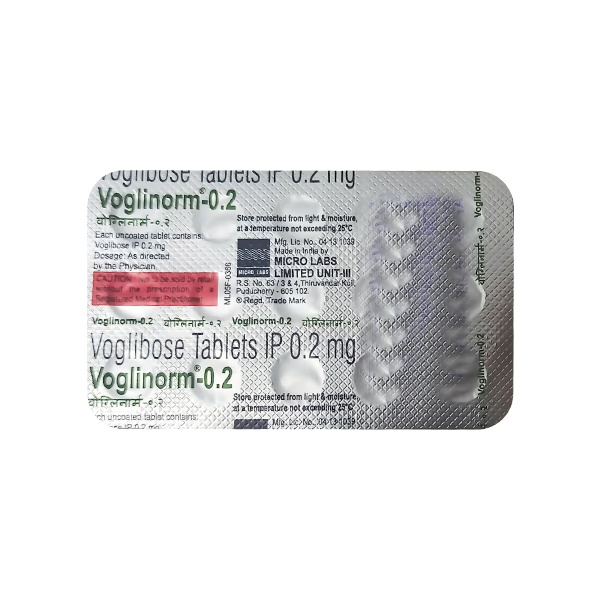 VOGLINORM 0.2 Tablet 15's