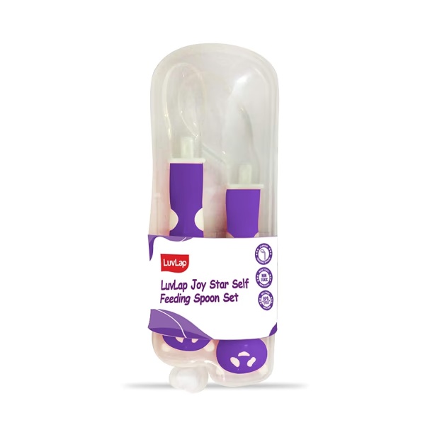 LuvLap Joy Star Self Feeding Spoon Kit 1's