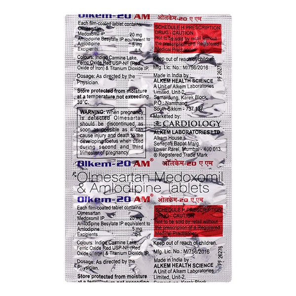 Olkem AM 20mg Tablet 15'S