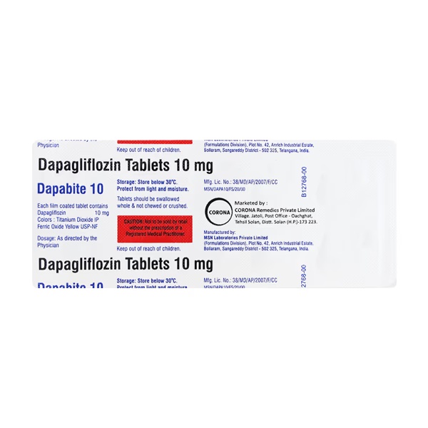 DAPABITE 10 Tablet 10's