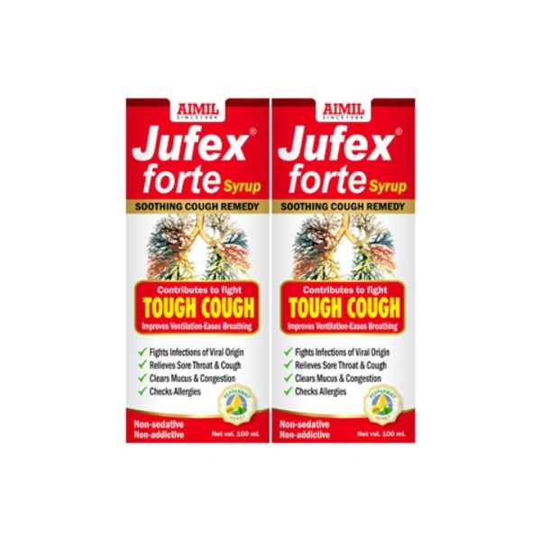 Aimil Jufex Forte Syrup (Pack of 2 x 100 ml)