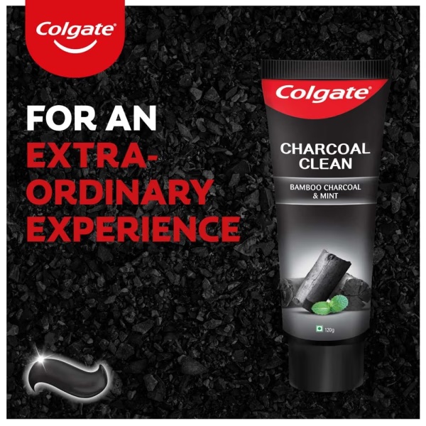Colgate Charcoal Clean Toothpaste - Bamboo Charcoal & Mint 120 gm