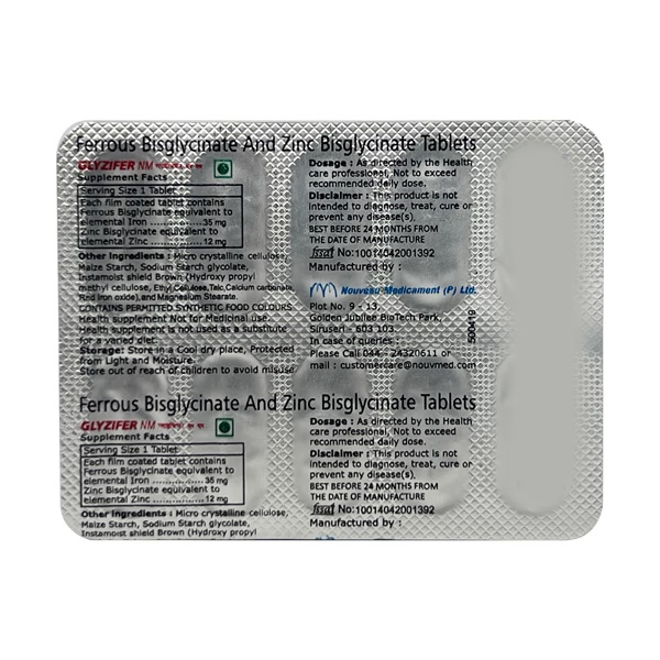 Glyzifer NM Tablet 10'S