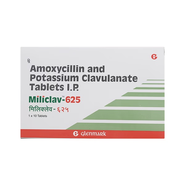 Miliclav 625mg Tablet 10'S