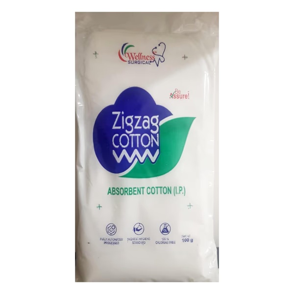 Wellness Surgical Zigzag Cotton 100 gm