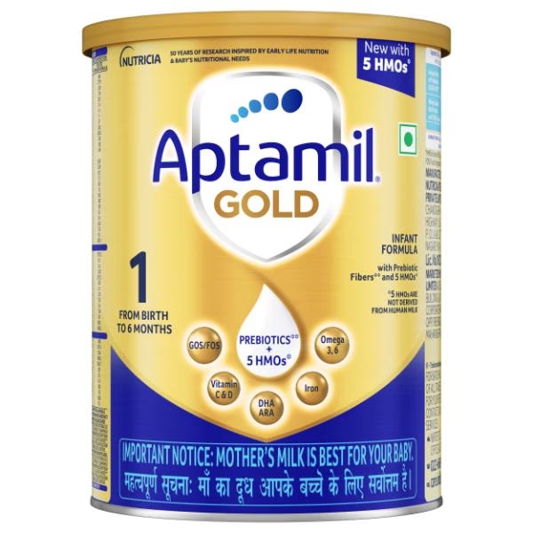 Aptamil Gold Stage 1 (Upto 6 Months) Powder 400 gm (Tin)