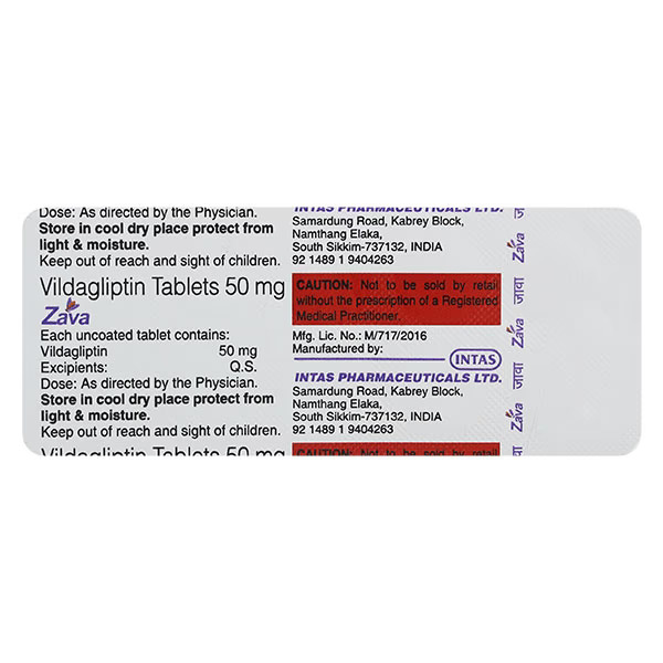 ZAVA 50mg Tablet 10's