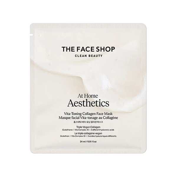 The Face Shop Vita-Toning Collagen Face Mask With Glutathione & Hyaluronic Acid 24 ml
