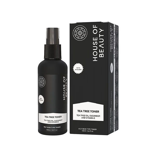 House of Beauty Tea Tree+Avocado Toner-Oily, Combination & Sensitive & Acne Prone Skin 100ml