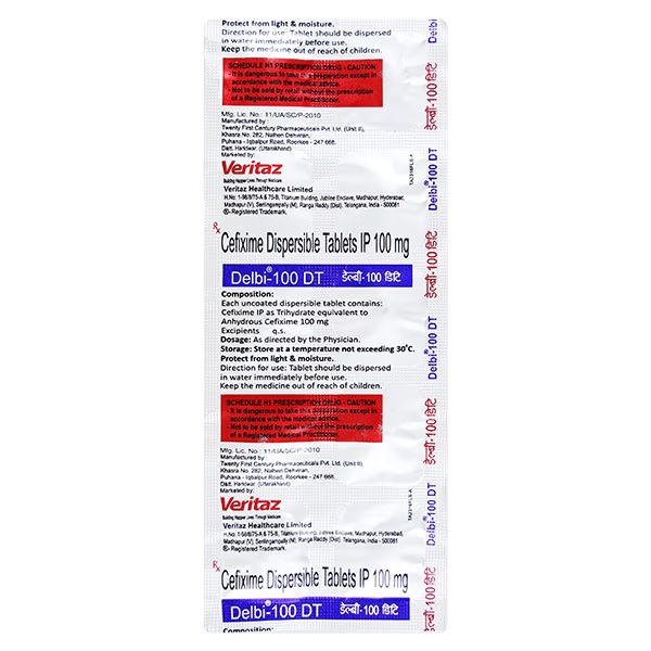 Delbi DT 100mg Tablet 10'S