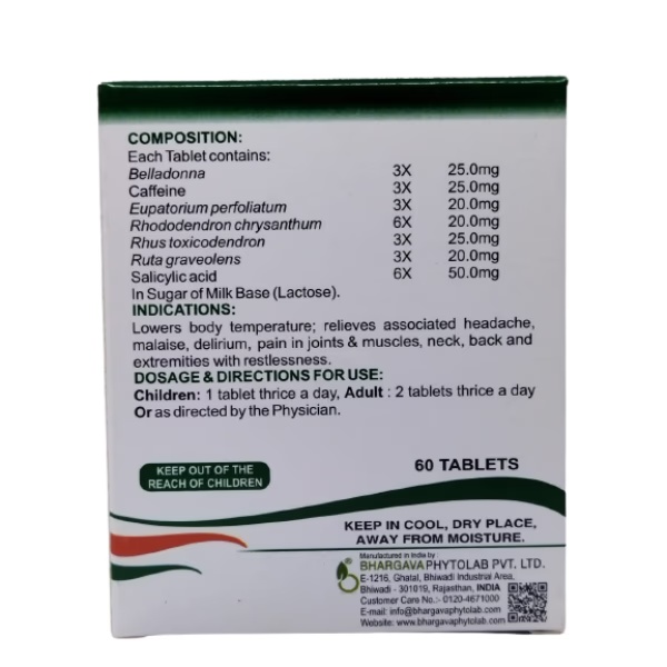 Bhargava Homoeogesic Tablet 60's