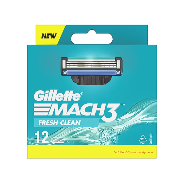 Gillette Mach 3 Cartridge 12's