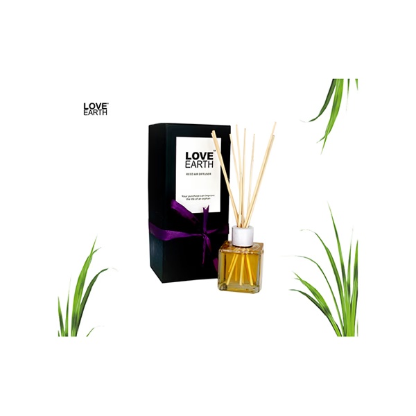 Love Earth Premium Reed Diffuser Lemongrass Long-Lasting Fragrance 30 ml