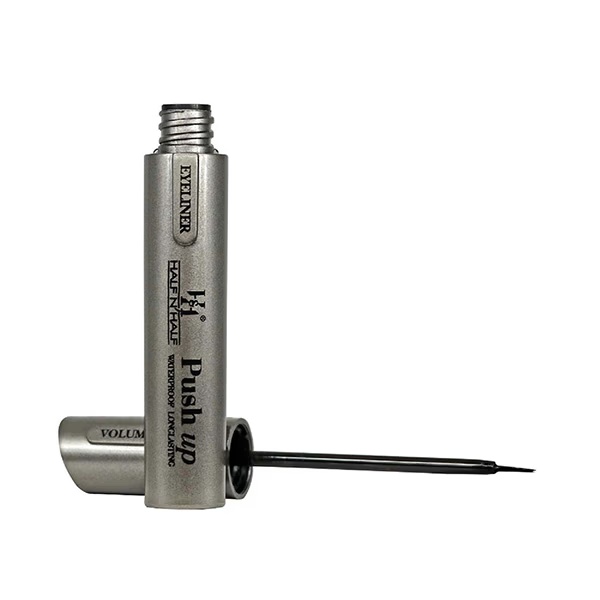 Half N Half Volume Glamour Eyeliner, Push Up Waterproof & Long Lasting, Black 8 ml
