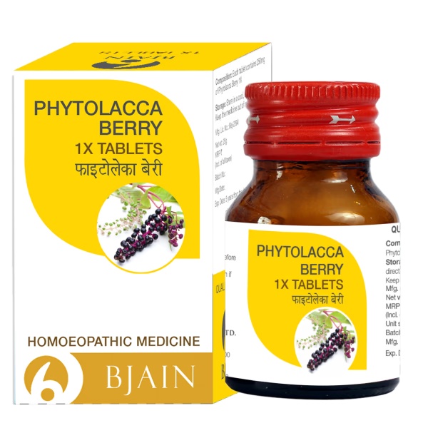 Bjain Phytolacca Berry 1X Tablets 25 gm