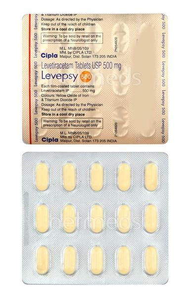 Levepsy 500mg Tablet 15'S