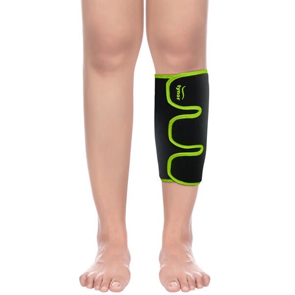 Tynor Shin & Calf Support Neoprene - Black & Green (Universal) 1's