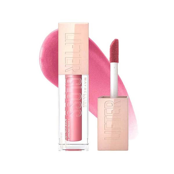 Maybelline New York Lifter Gloss Moisturizing, Tinted Lip Gloss With Hyaluronic Acid, Petal 5.4 ml