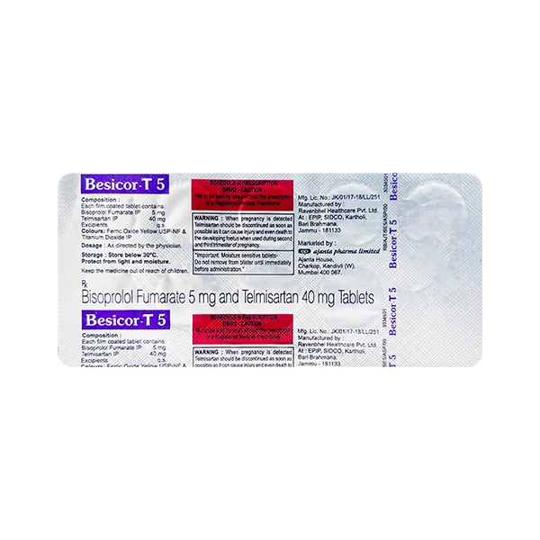 Besicor T 5mg Tablet 10'S