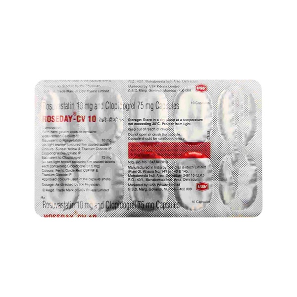Roseday CV 10/75mg Capsule 10'S