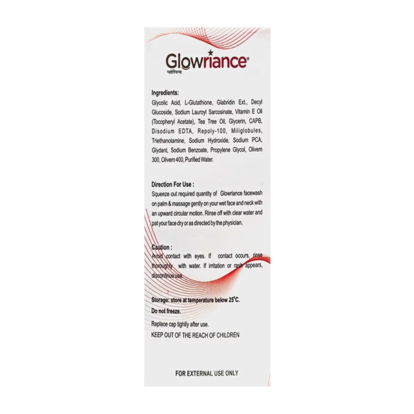 GLOWRIANCE PARABEN FREE SLS FREE SKIN RENEWING Face Wash 100ml