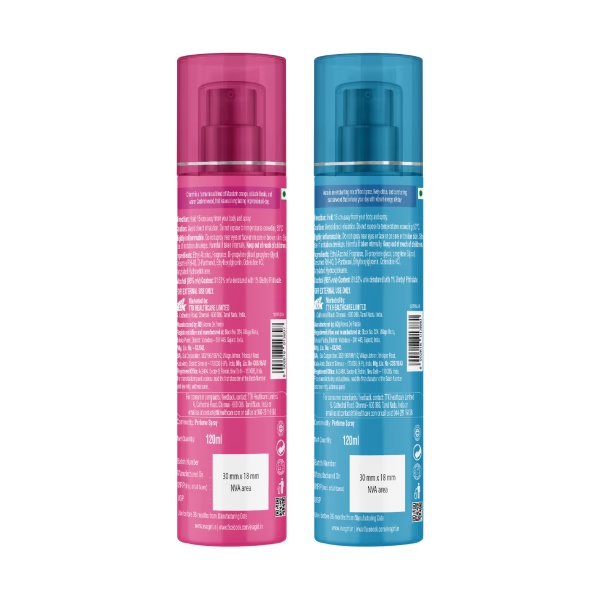 Eva No Gas Perfume Spray - Aura & Charm (Pack Of 2 x 120 ml)