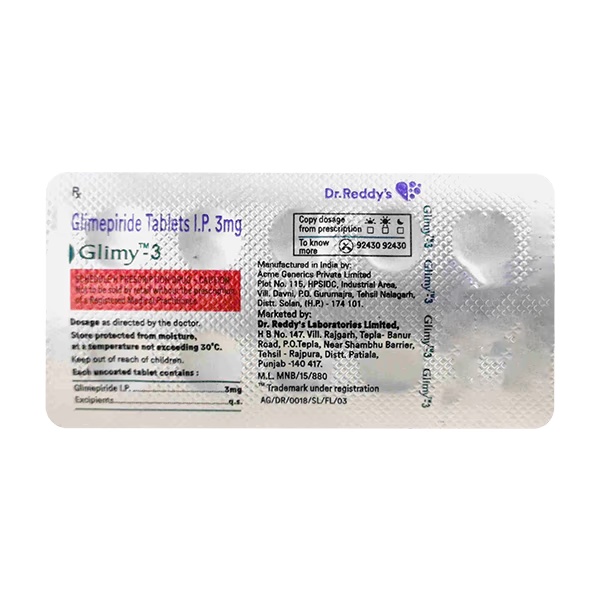 GLIMY 3 Tablet 14's