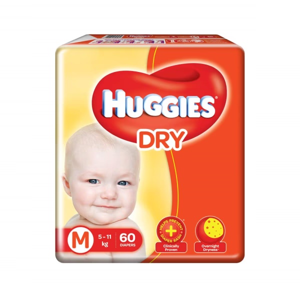 Huggies Dry Diaper Pants (M) 60's