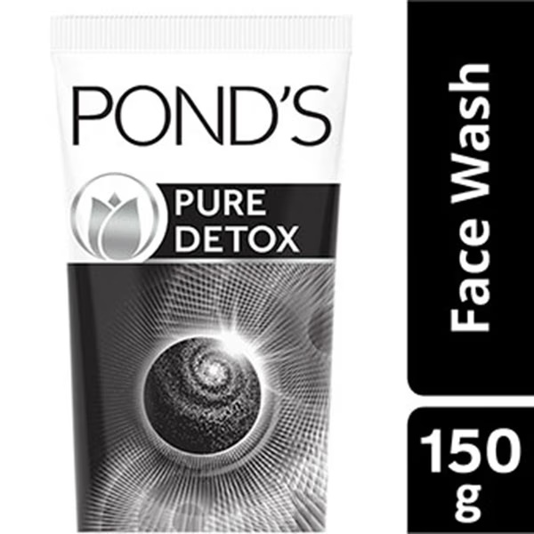 Pond's Pure Detox Pollution Clear with Activated Charcoal Facewash Clinically Proven Brightness 150gm