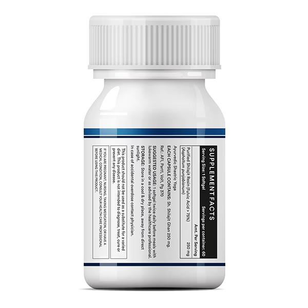 INLIFE Pure Himalayan Shilajit Resin 250mg Softgel Capsules 60's