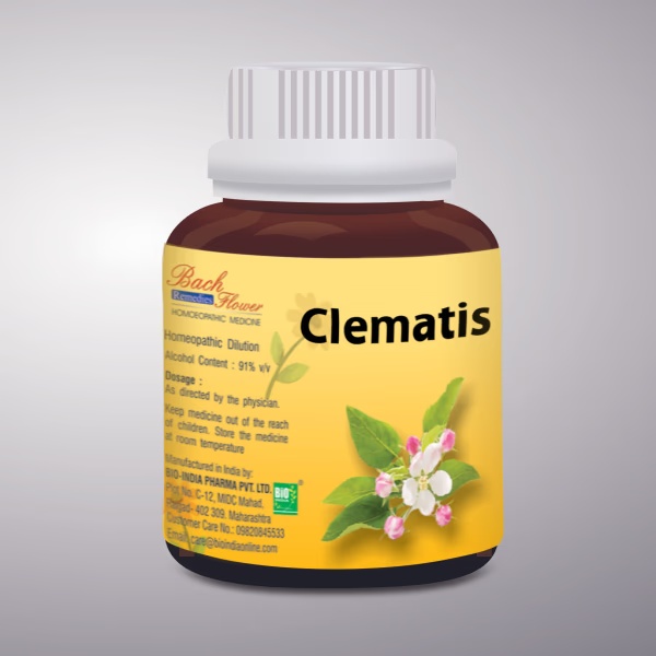 Bio-India's Bach Flower - Clematis 100 ml