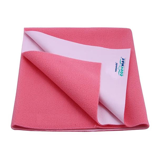 Cozymat Waterproof Bed Protector (M) - Salmon Rose
