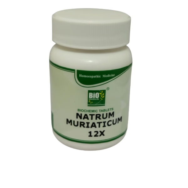 Bio-India's Biochemic Tablet - Natrum Muriaticum 12X 25 gm 1 6082-bio-india-s-biochemic-tablet-natrum-muriaticum-12x-25-gm-1.jpg