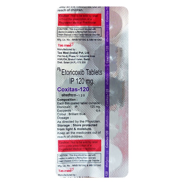 COXITAS 120mg Tablet 10's