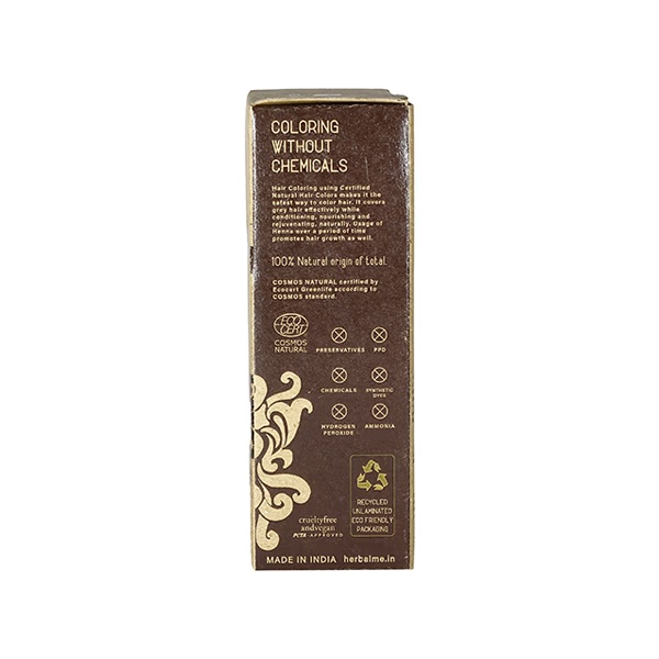 Herbal Me Certified 100% Natural Deep Brown - Henna Hair Color 200 gm