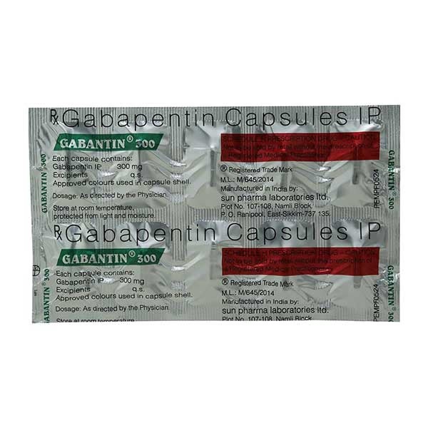 Gabantin 300mg Capsule 10'S