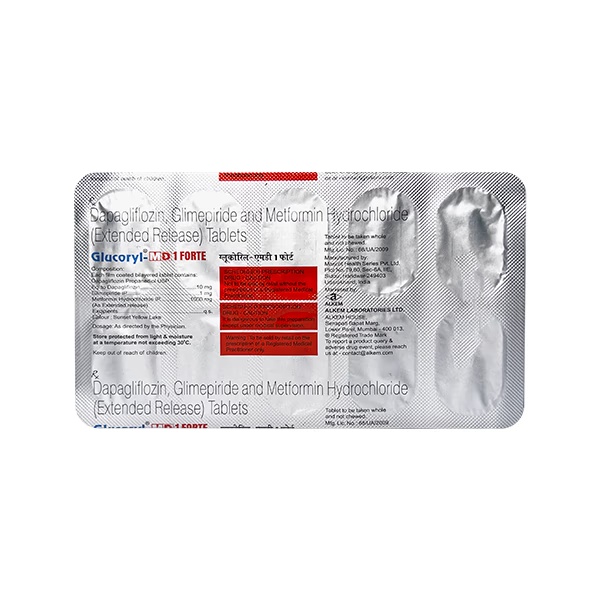GLUCORYL MD 1 FORTE Tablet 10's