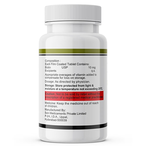 Inlife Biotin 10000 mcg Tablets 60's