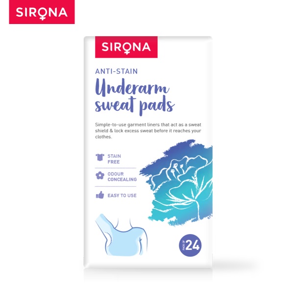 Sirona Anti-Stain Under Arm Sweat Pads 1's