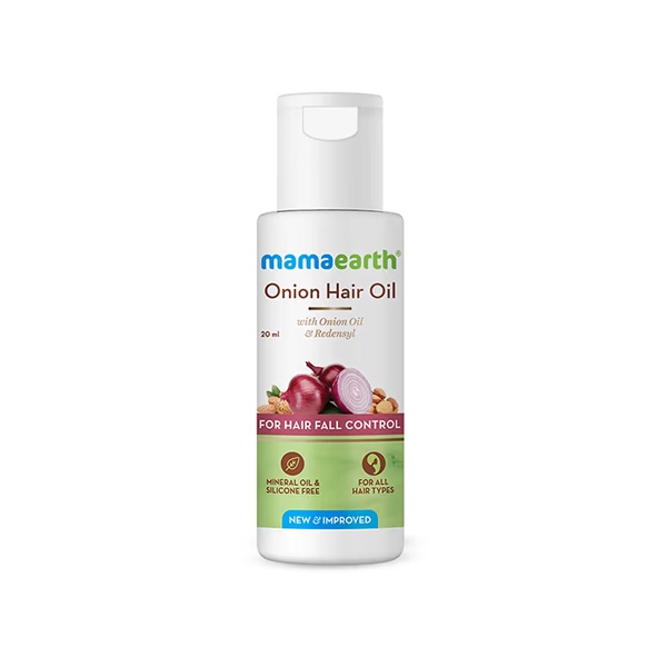 GWP Mamaearth Onion Hair Oil With Onion & Redensyl For Hair Fall Control 20 ml