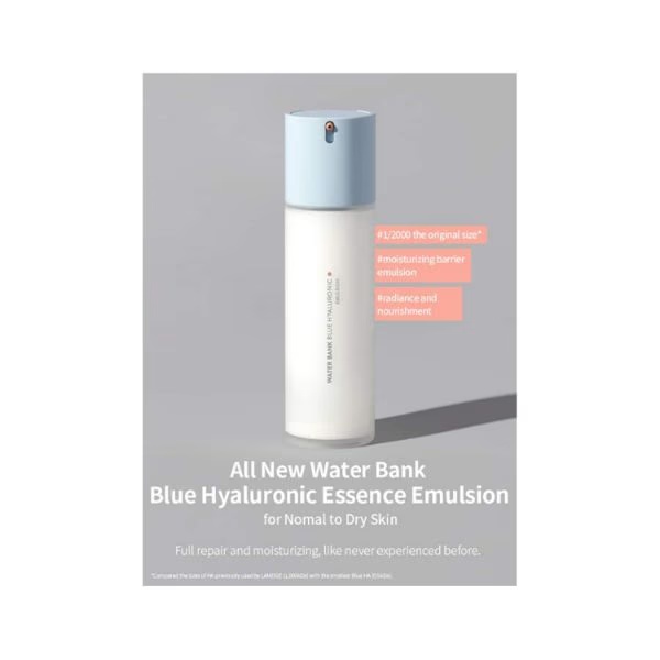 LANEIGE WATER BANK BLUE HYALURONIC EMULSION FOR NORMAL TO DRY SKIN 120 ml