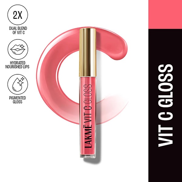 Lakme SuperglowVIT-C Gloss-Pechy NudeC2 2.5 ml