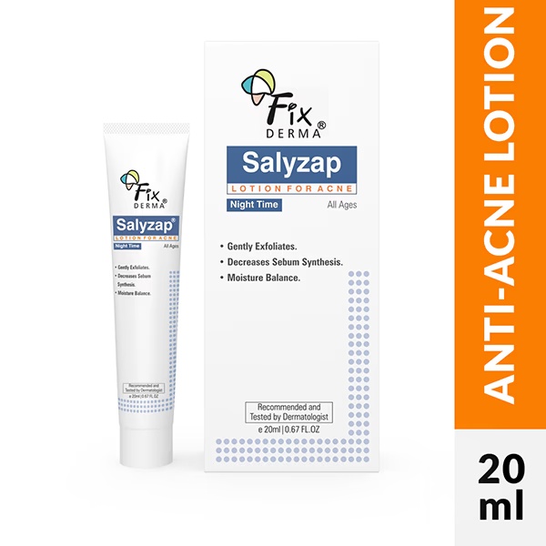 Fixderma Salyzap Lotion For Acne Night Time 20 ml